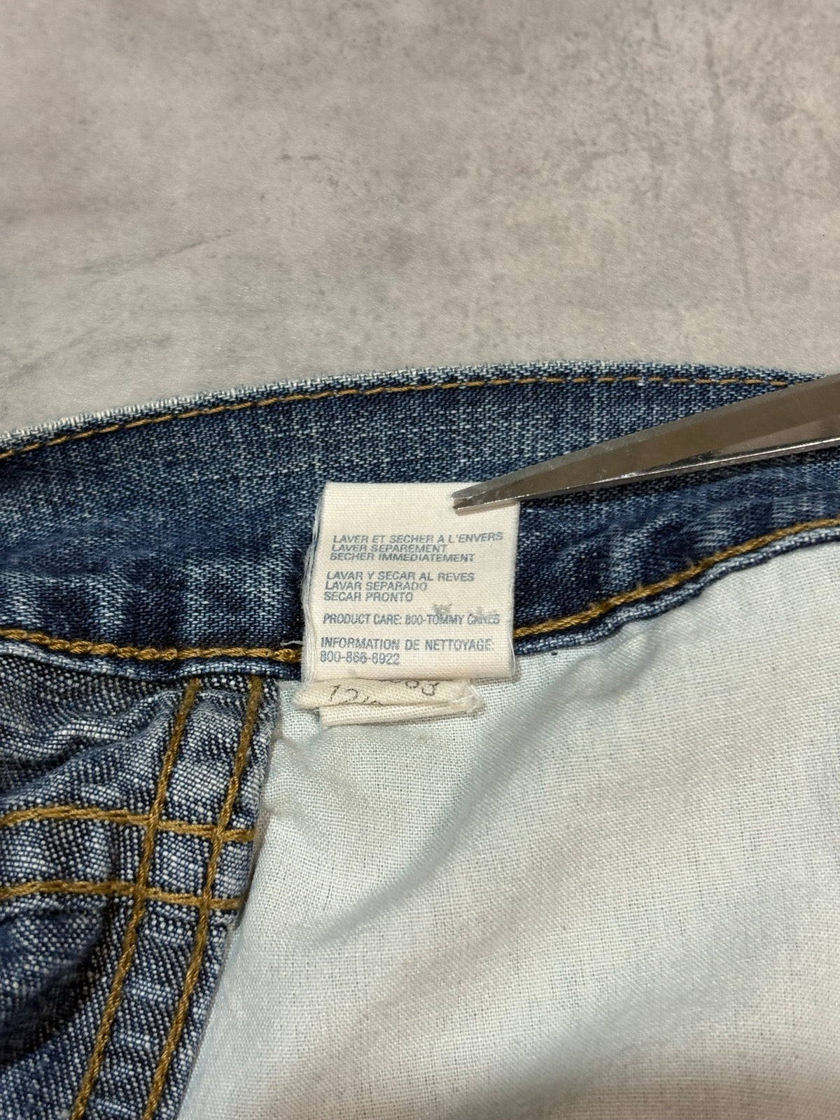 90's TOMMY JEANS デニムカーゴショーツ