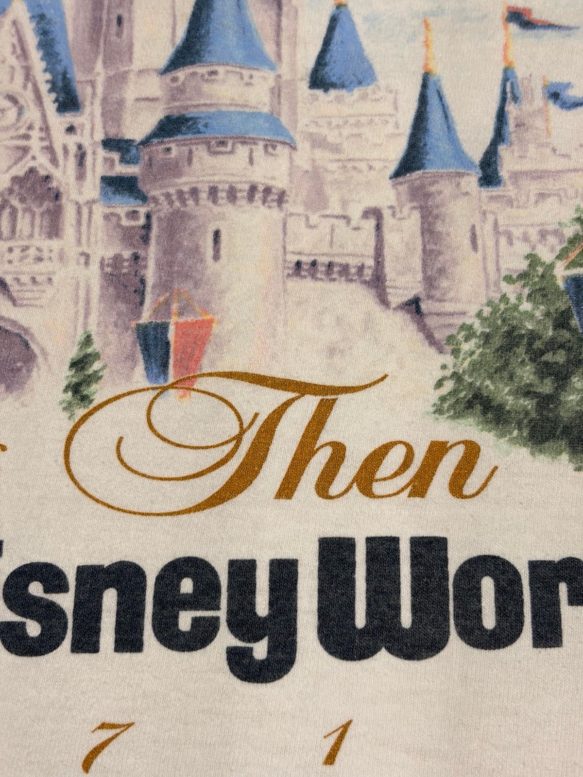 90's DISNEY「シンデレラ城」グラフィックTシャツ