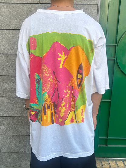 90's CREAM TEA「Tahitipasmil × The Misan」アートTシャツ