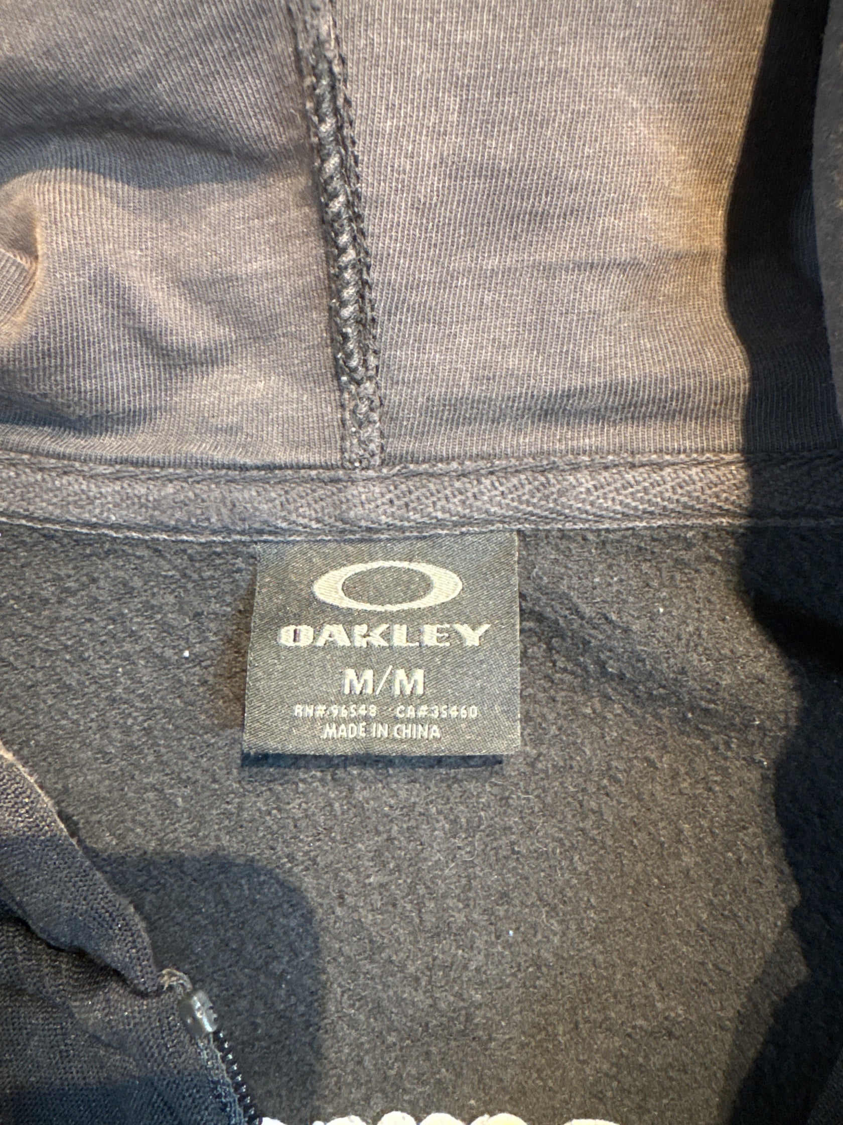 00's「OAKLEY」ジップアップパーカー