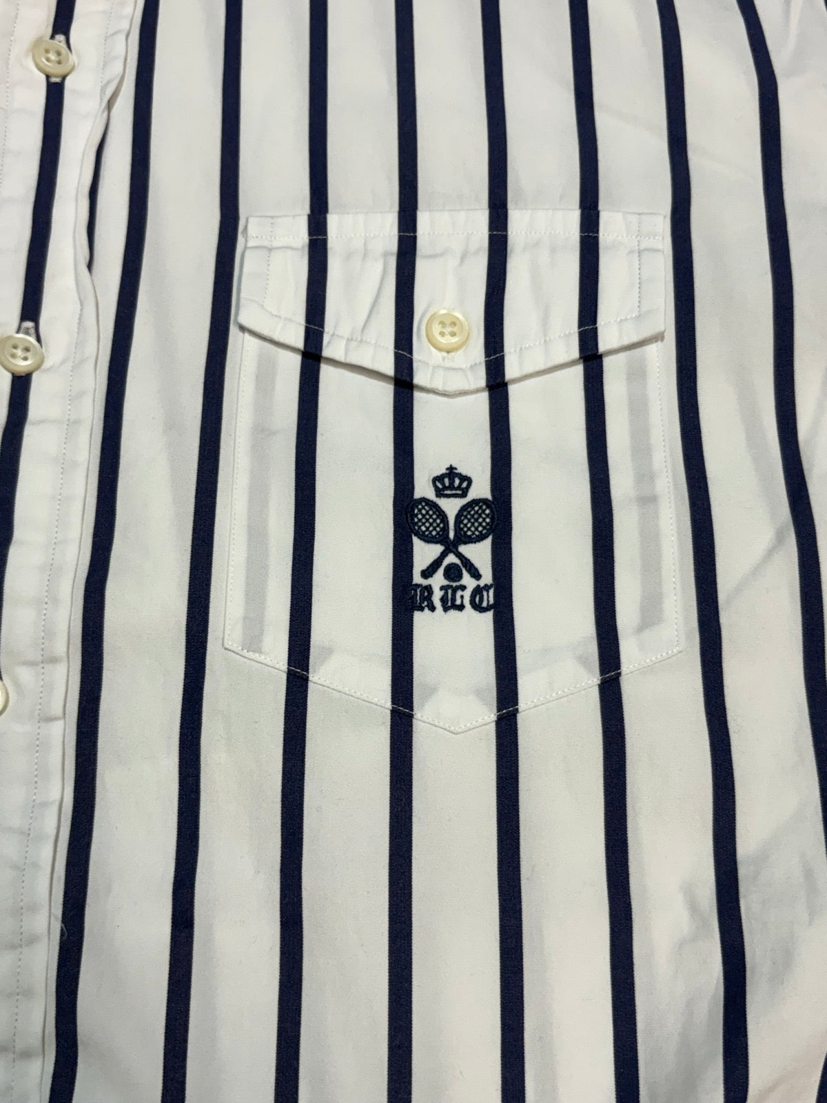 90's~00's  RALPH LAUREN「テニスラケット刺繍」ボタンダウンシャツ