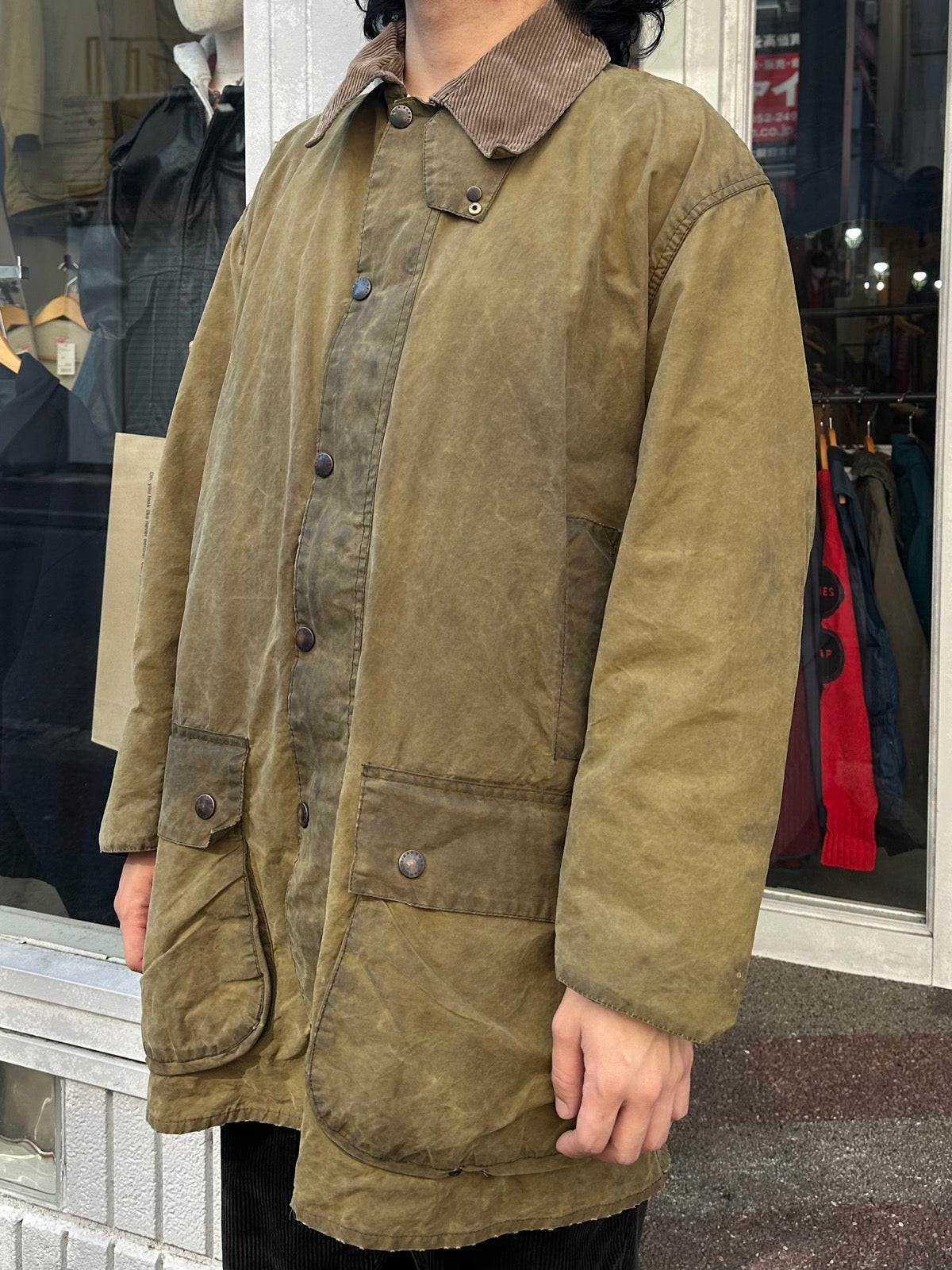 90's BARBOUR「BORDER」オイルドジャケット　