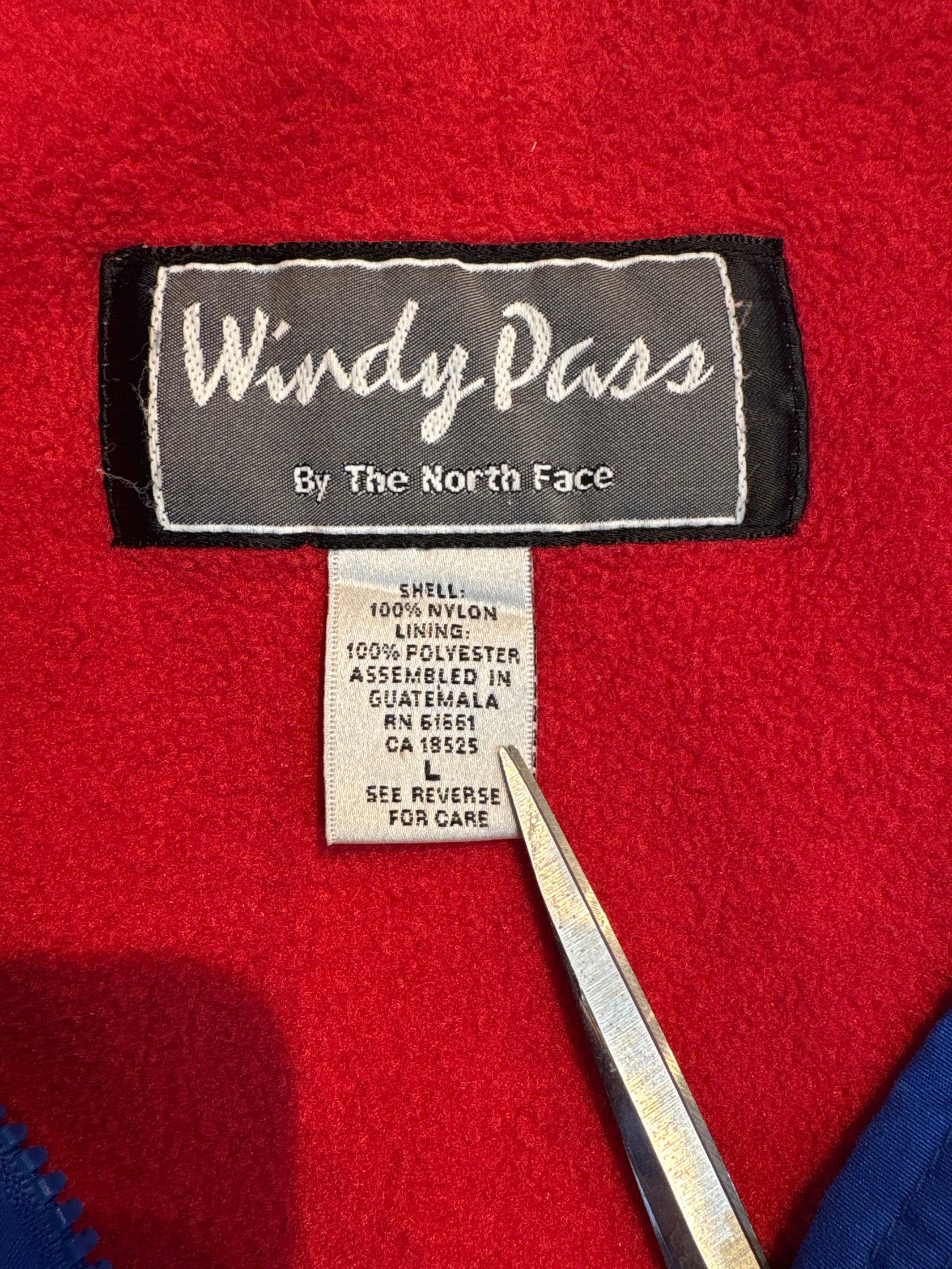 90's The North Face 「Windy Pass」ナイロンフリースジャケット