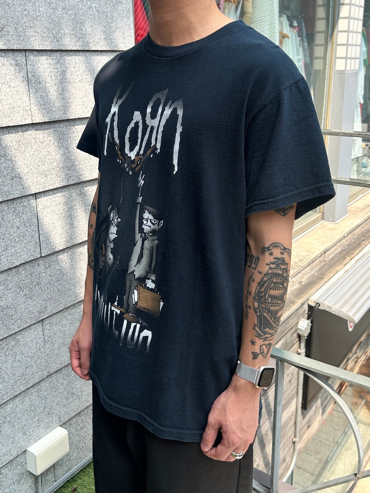 00's KORN「EVOLUTION」バンドTシャツ