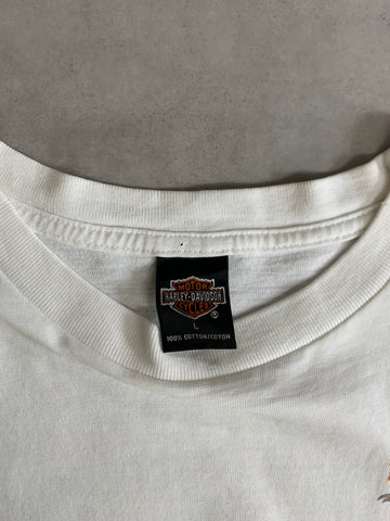 00's HARLEY DAVIDSON「Bar&Shield」ハーレーロングTシャツ