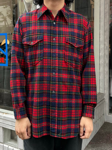 70's PENDLETON USA製 ウールシャツ
