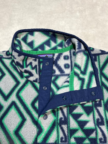 10's PATAGONIA Synchilla Snap-T「モンタナシエテ柄」フリースプルオーバー