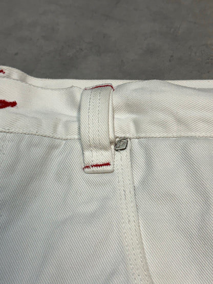 90's FUBU デニムカーゴショーツ