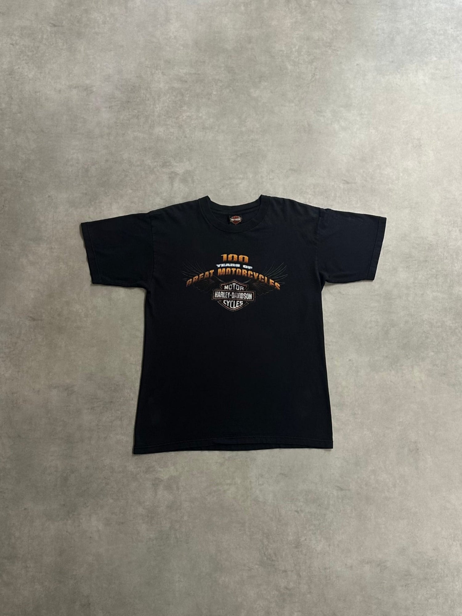 00's HARLEY-DAVIDSON「100YEARS」ハーレーダビッドソンTシャツ – FUJI