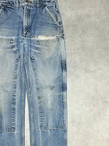 00's CARHARTT「DOUBLE NKEE」USA製 デニムペインターパンツ