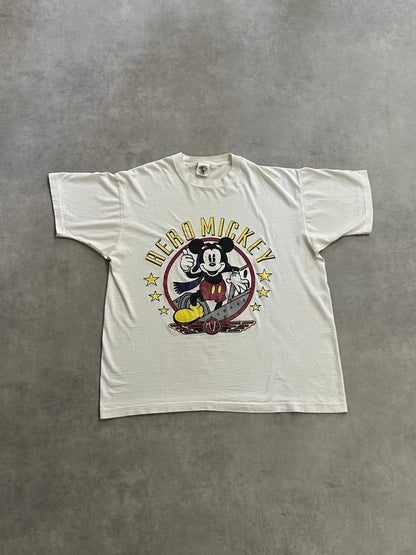 90's MICKEY MOUSE「AERO MICKEY」USA製 キャラクターTシャツ
