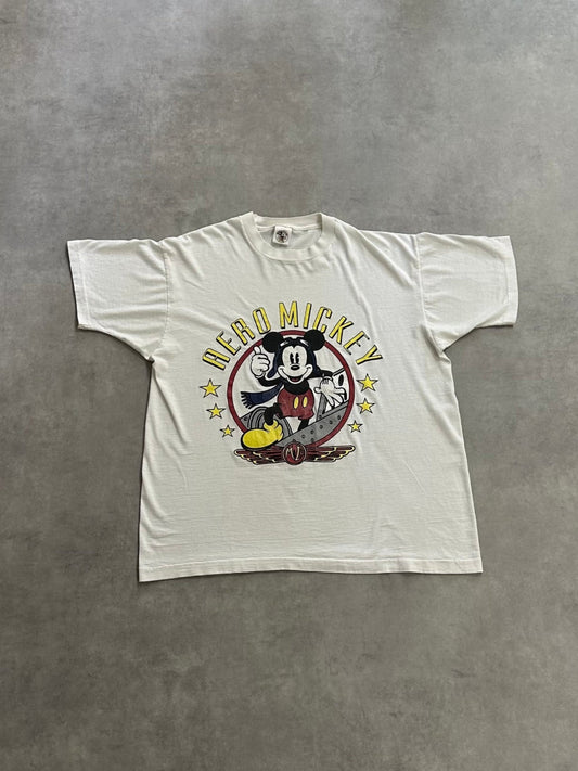 90's MICKEY MOUSE「AERO MICKEY」USA製 キャラクターTシャツ