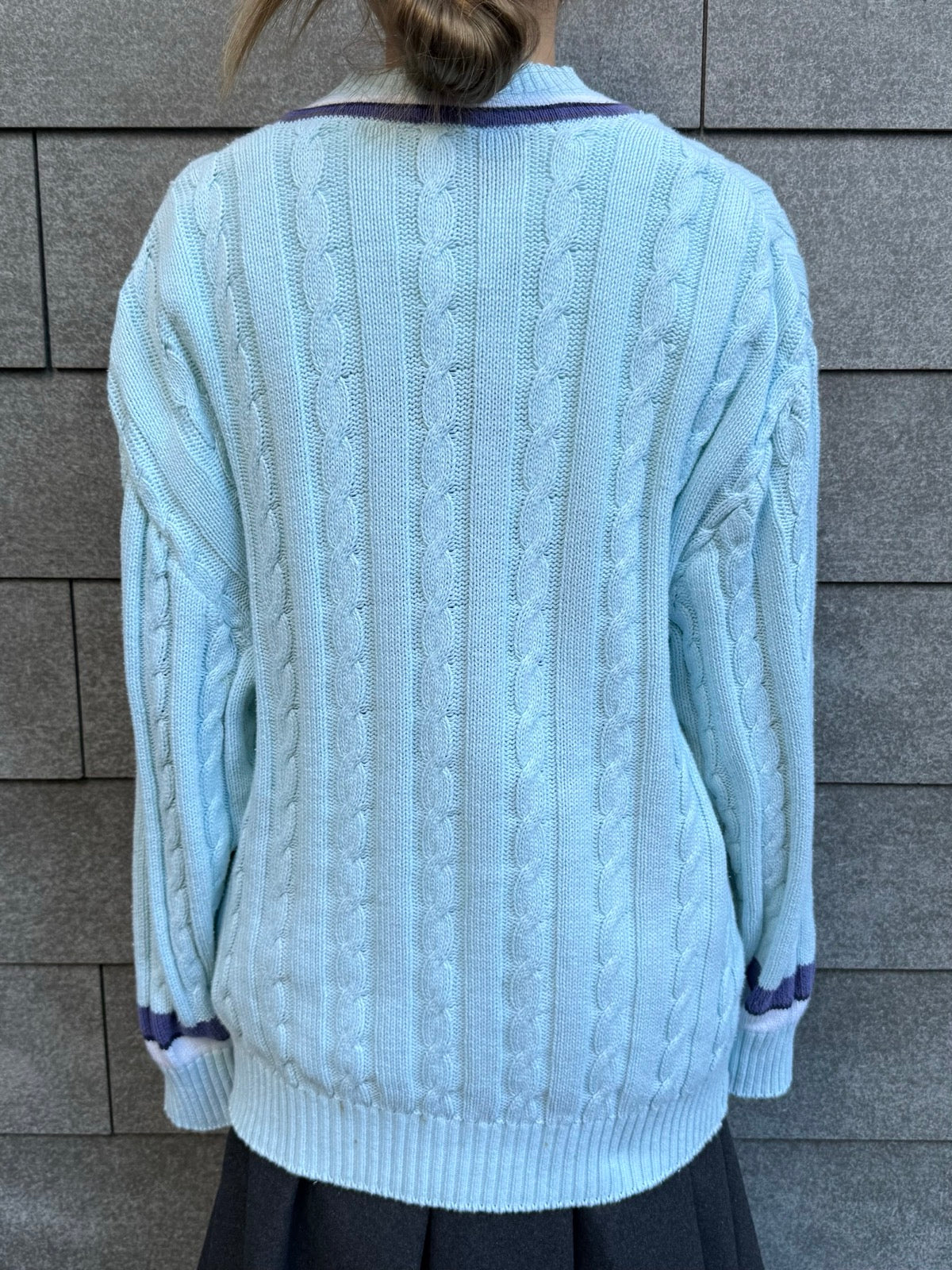 90's「LACOSTE」チルデンニット