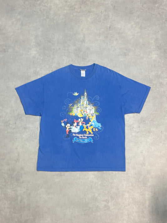 00's Walt Disney World「The Happiest Celebratetion On Earth」キャラクターTシャツ