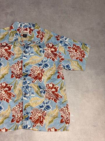00's PATAGONIA「Pataloha」レッド・ジンジャー柄　アロハシャツ