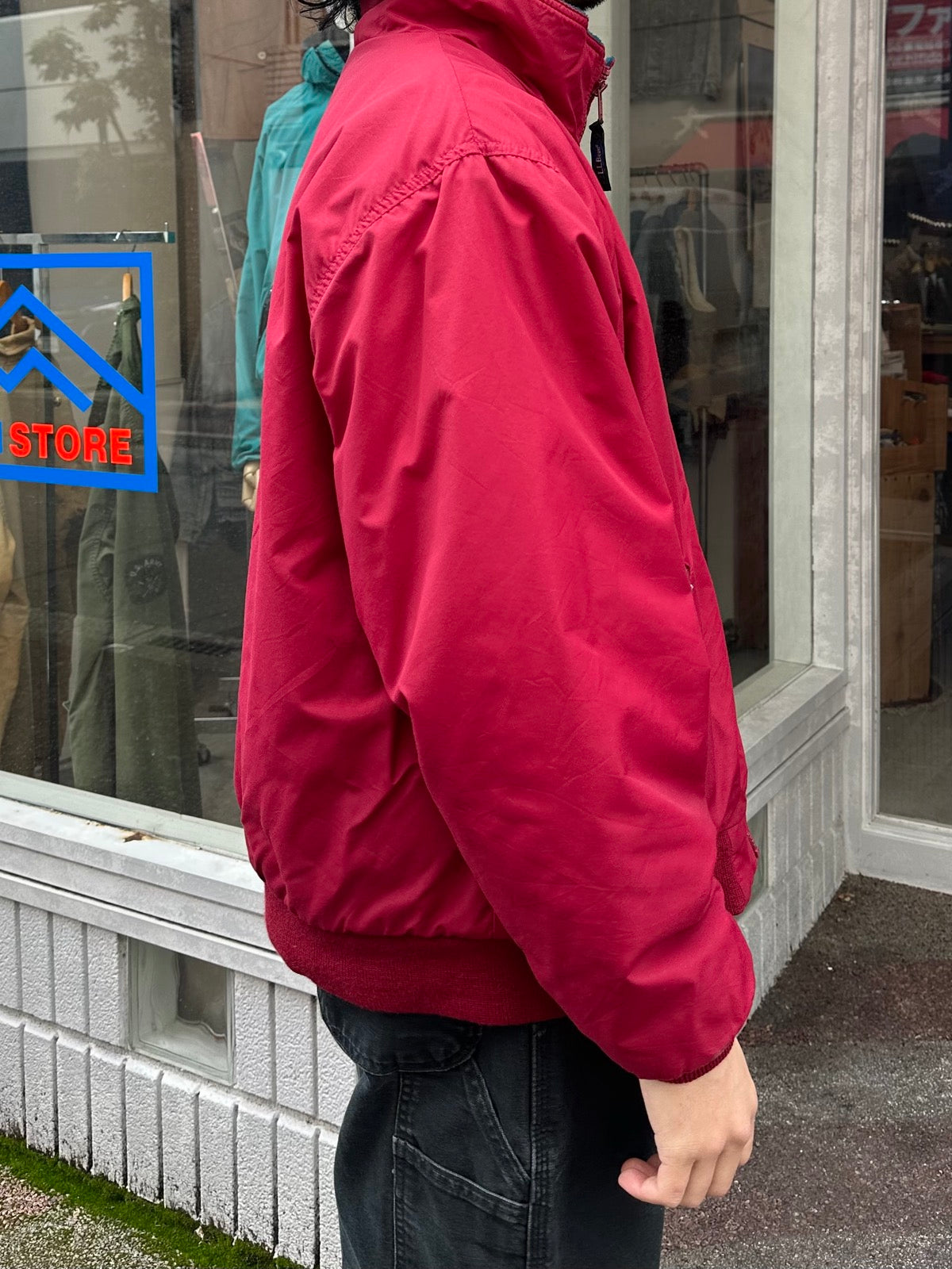 90's L.L.Bean「Warm-up-Jacket」ナイロンジャケット