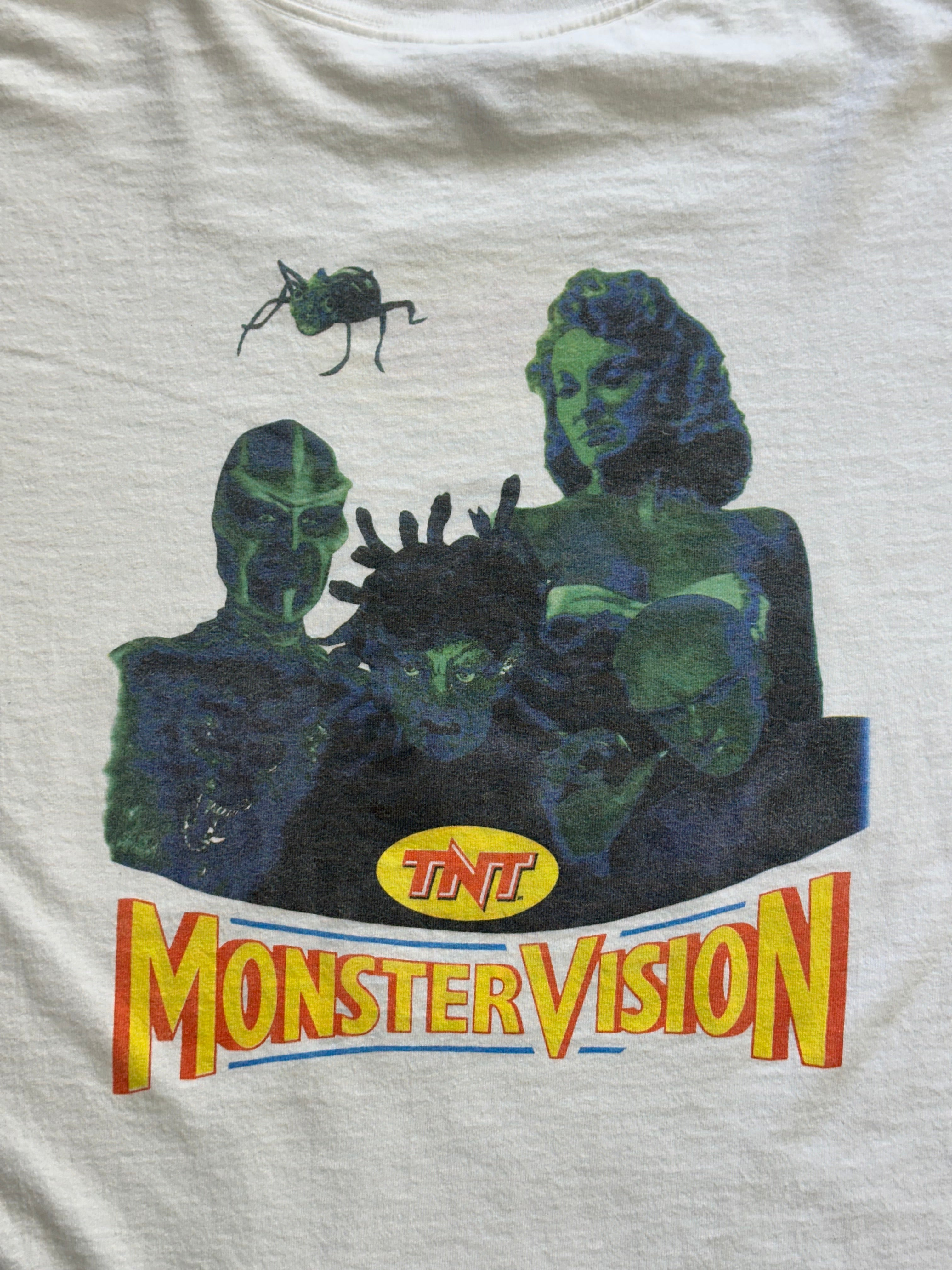 90's TNT「MonsterVision」USA製 ホワイトTシャツ – FUJI STORE