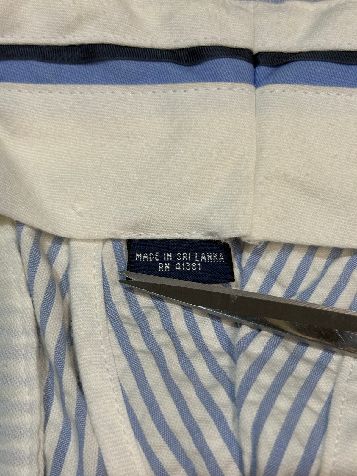 90's RALPH LAUREN「POLO GOLF」シアーサッカーストライプパンツ