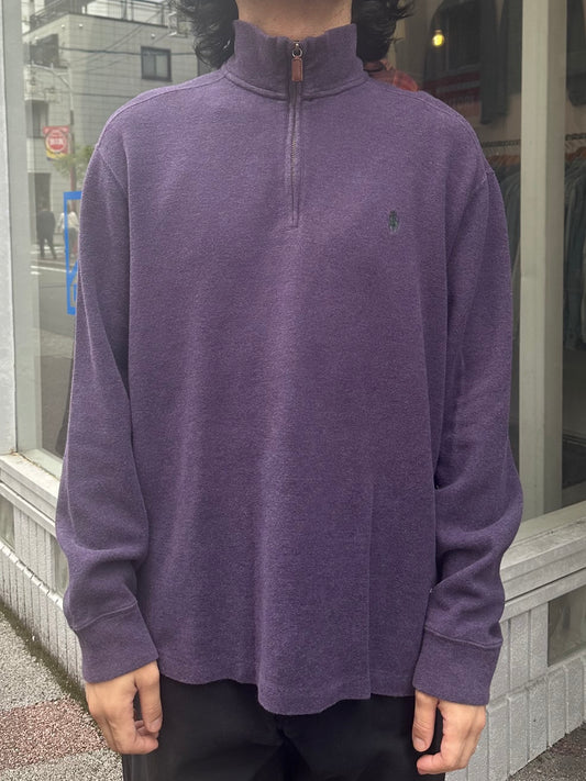 90's RALPH LAUREN ハーフジップニット　