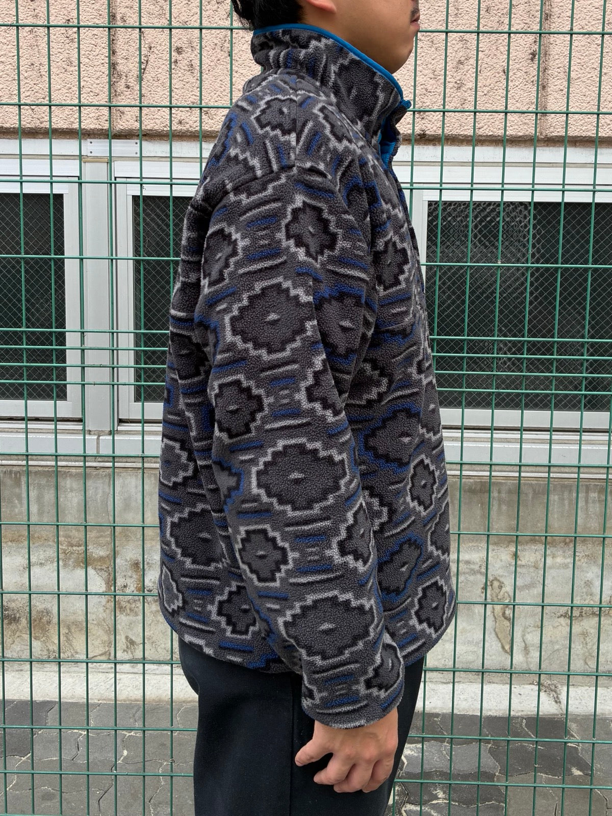 10's PATAGONIA Synchilla Snap-T「ヤナバ柄」フリースプルオーバー