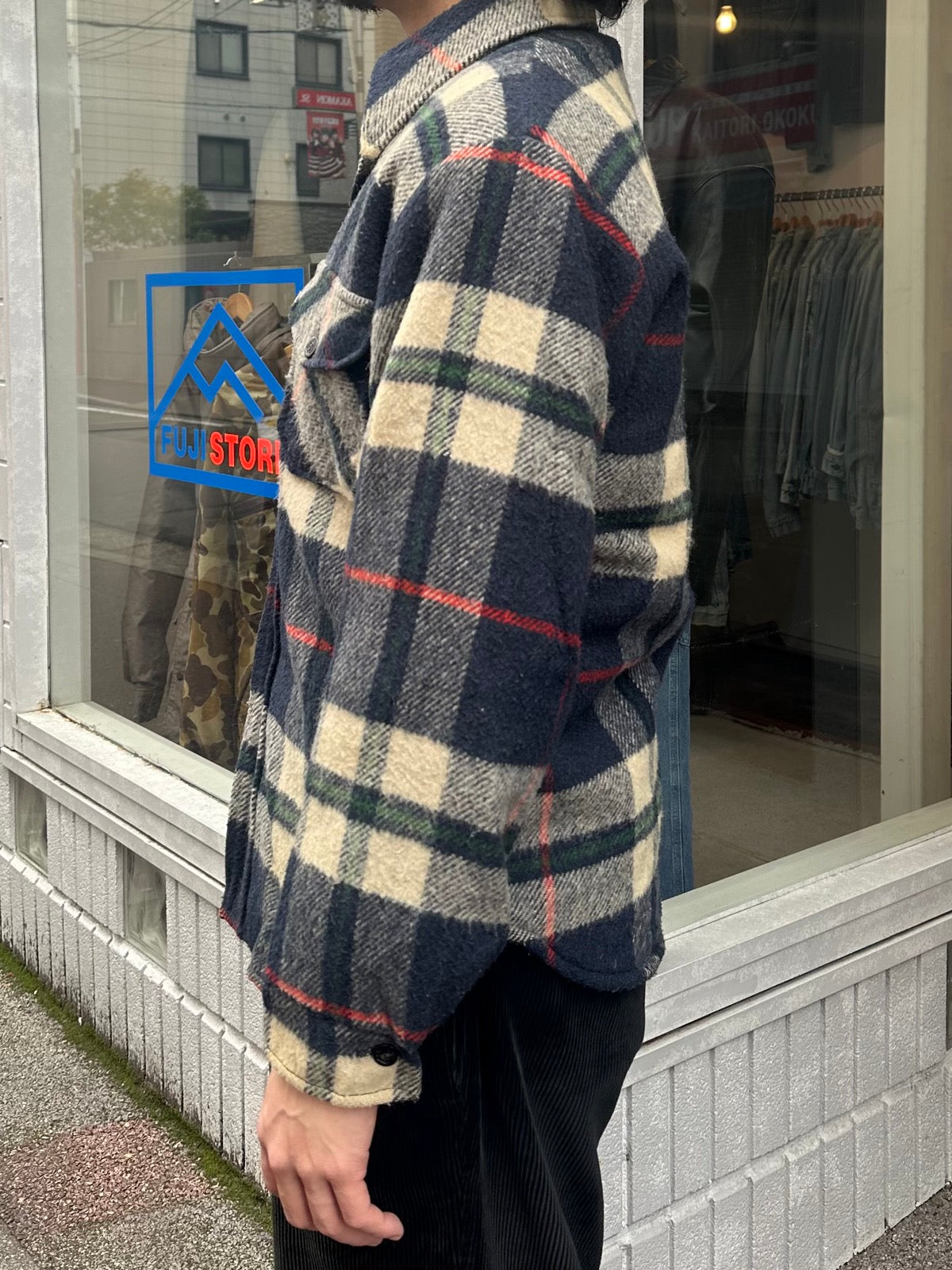 70's SEARS「PUT-ON SHOP」ネルシャツ