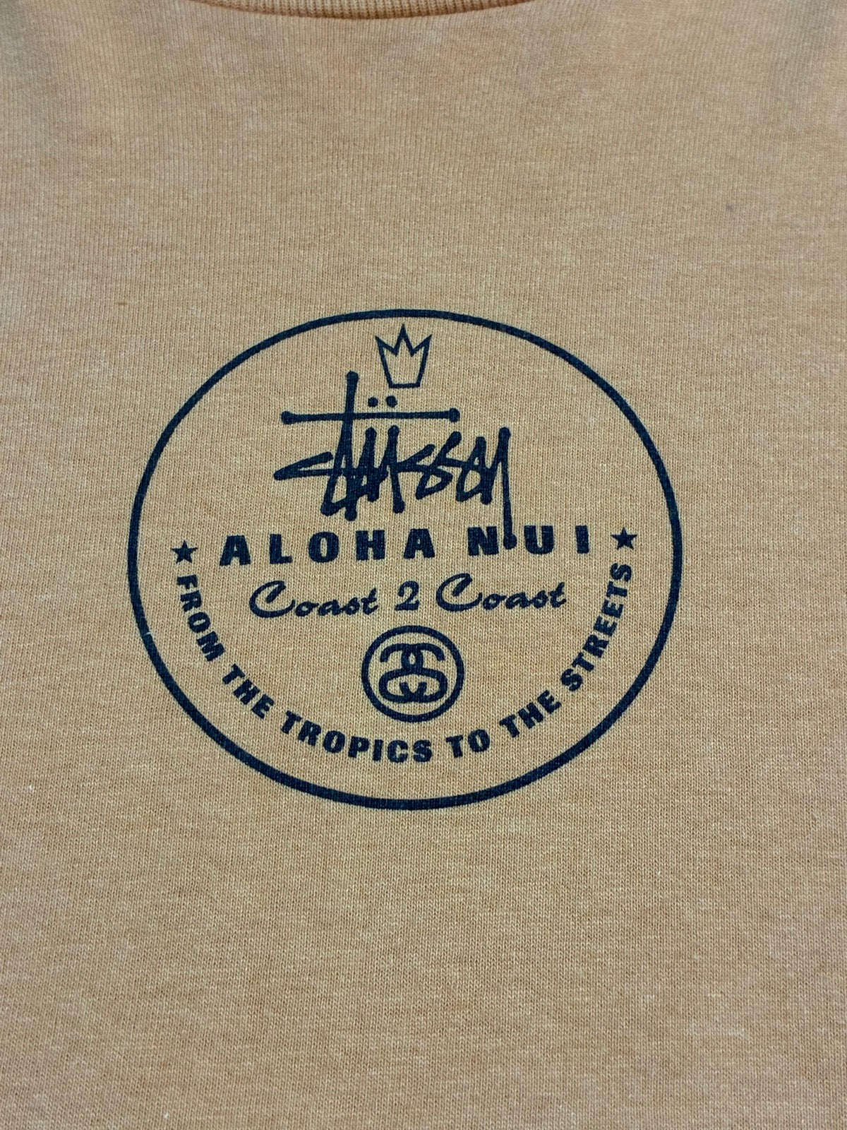 90's STUSSY「Aloha Nui」USA製 スケートTシャツ