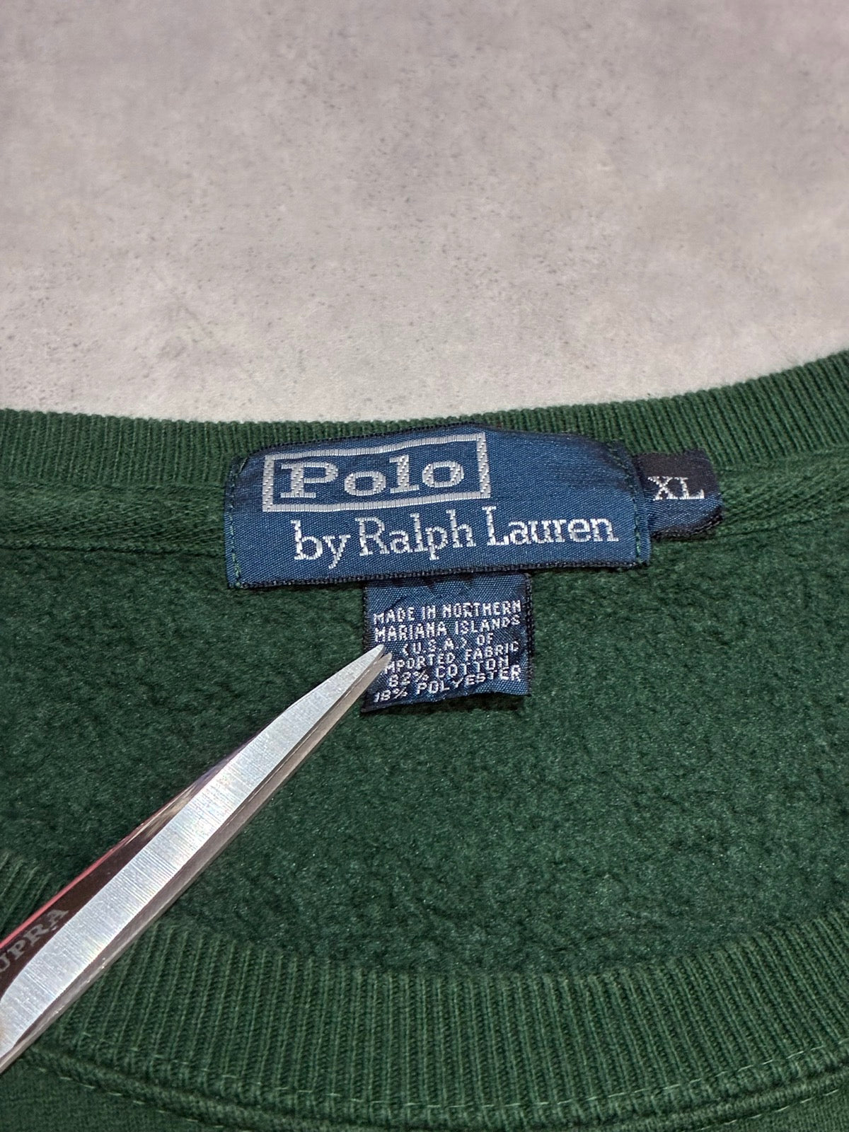 90's POLO BY RALPH LAUREN「北マリアナ諸島製」ワンポイントスウェット