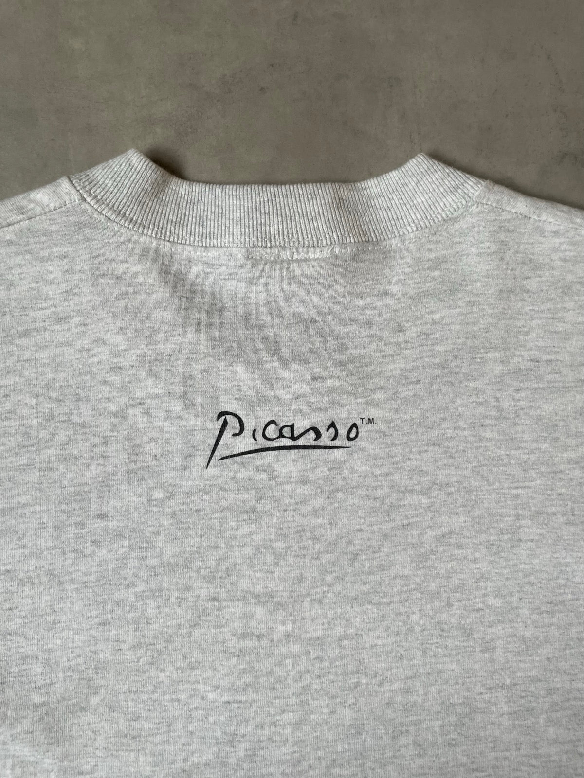 95's PABLO PICASSO「想像の中の肖像 5.6.69」USA製 アートTシャツ