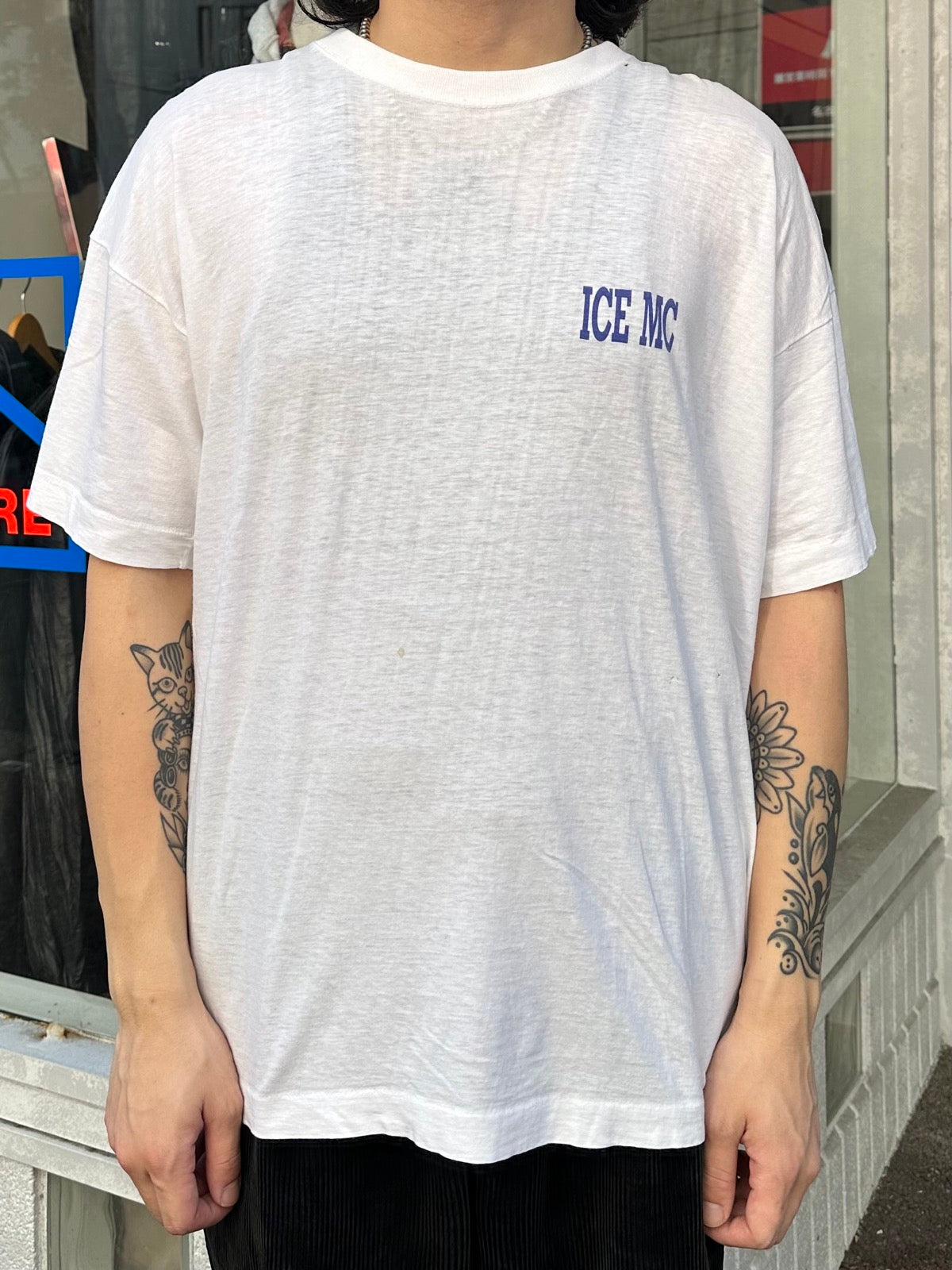 90's ICE MC「LOGO＆FOTO」ラッパーTシャツ