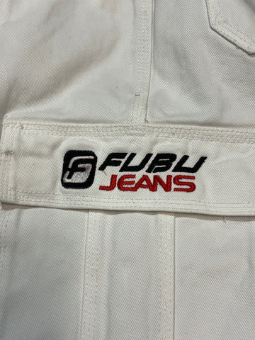 90's FUBU デニムカーゴショーツ