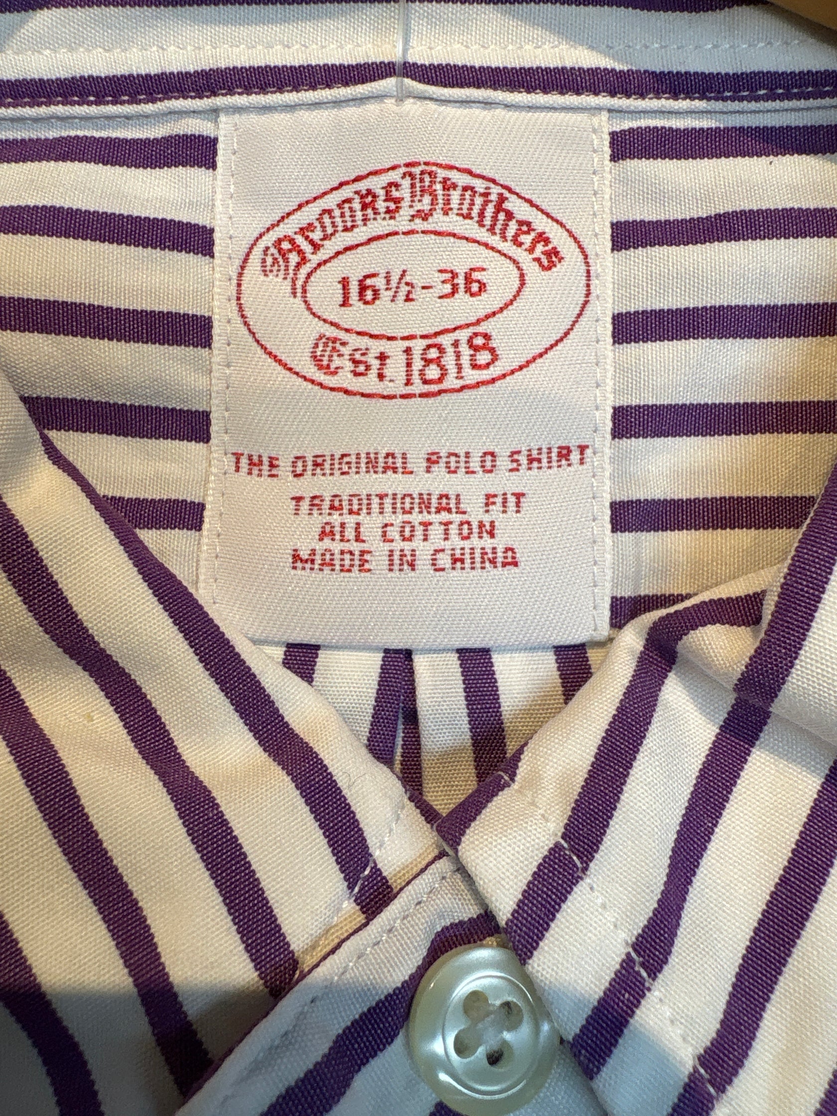 10's Brooks Brothers「Traditional fit」ボタンダウンシャツ