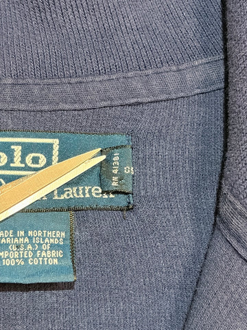 90's~00's POLO BY RALPH LAUREN「北マリアナ諸島製」ハーフジップニット