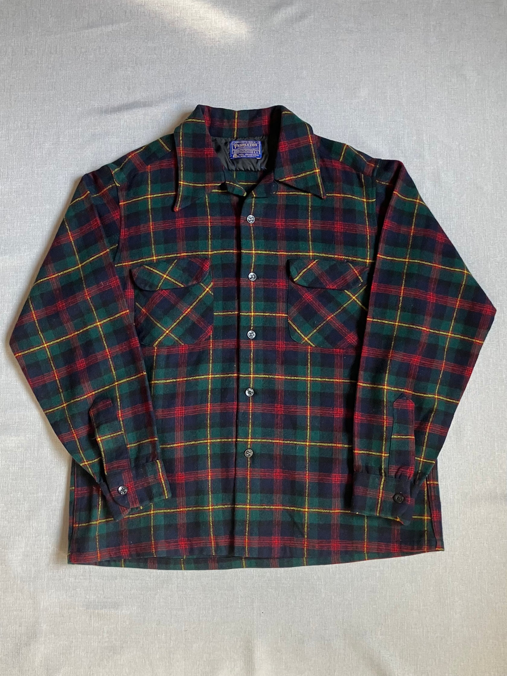 70's PENDLETON USA製 ウールチェックシャツ