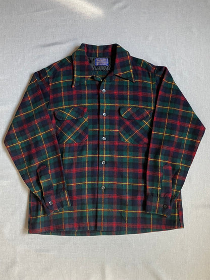 70's PENDLETON USA製 ウールチェックシャツ