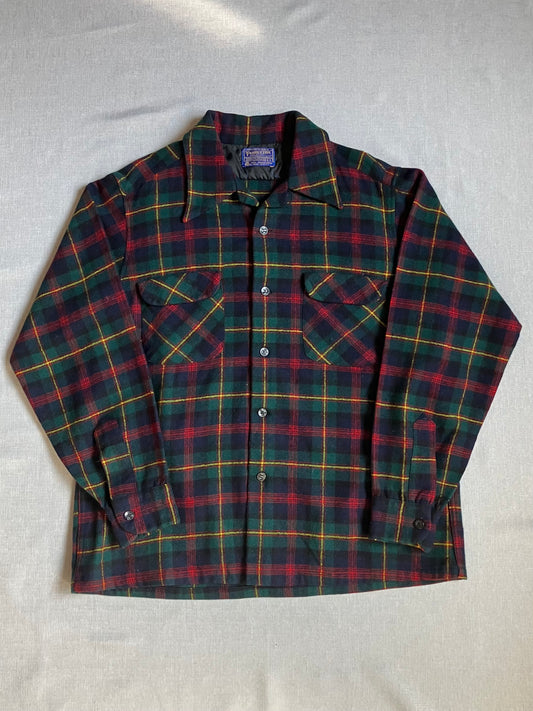 70's PENDLETON USA製 ウールチェックシャツ