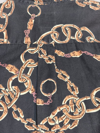 STUSSY「鎖柄」総柄シャツ