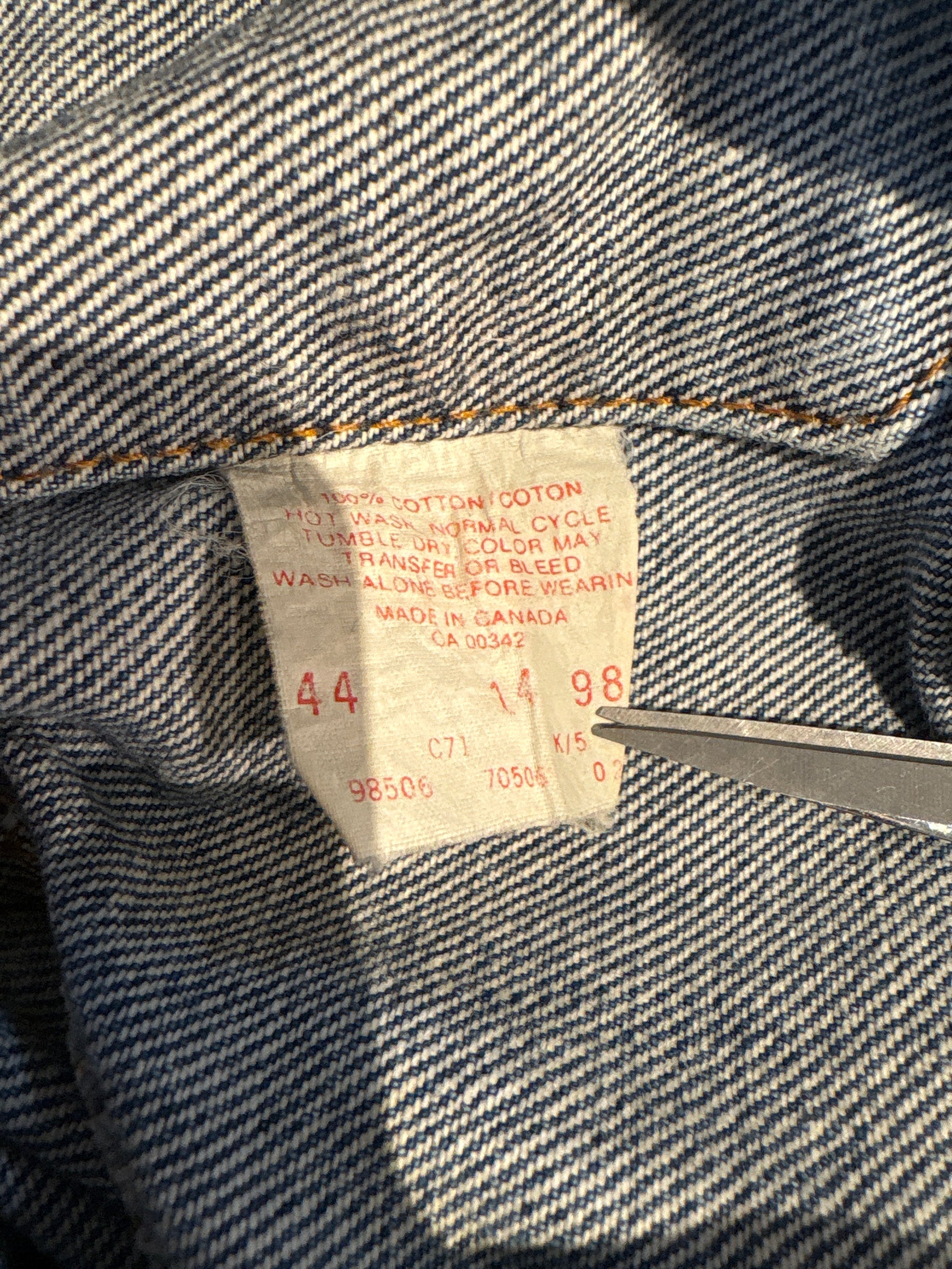 90's Levi’s「70506-0216」デニムジャケット