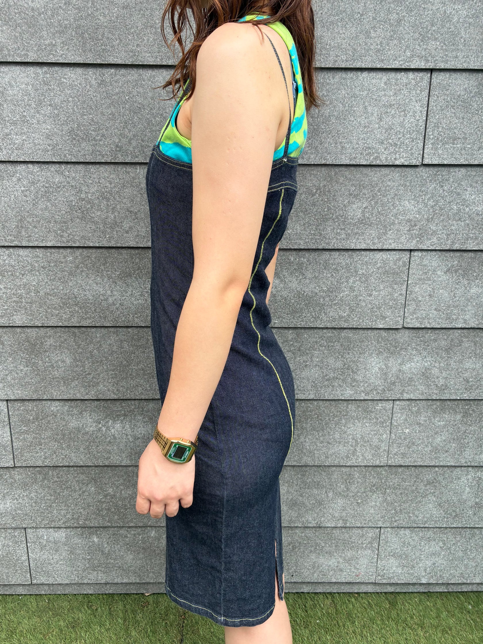00's~10's「Fiorucci Safety Jeans」デニムキャミソールワンピース