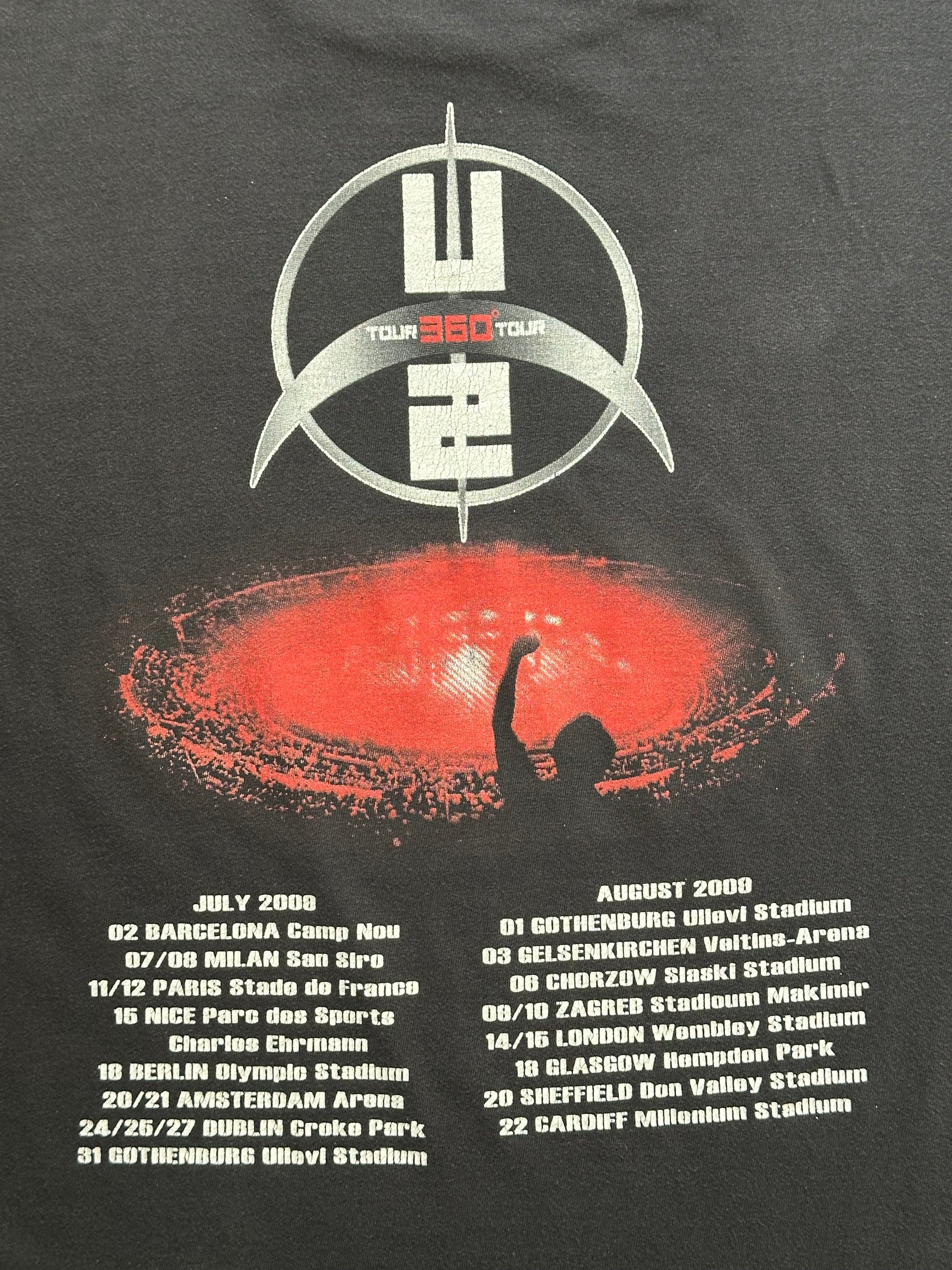00's U2「360°Tour」バンドＴシャツ