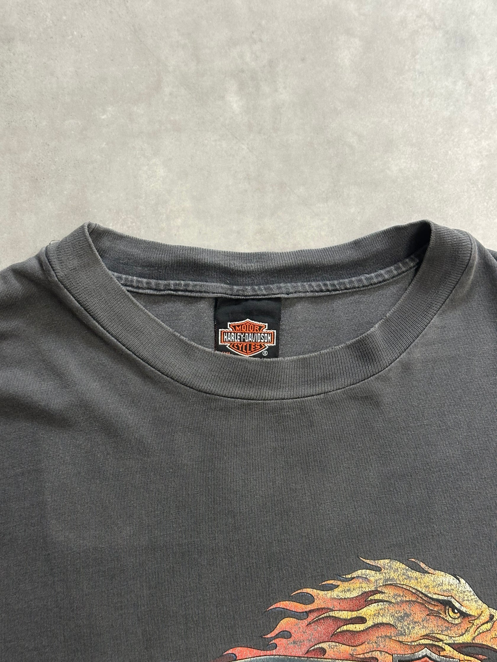 90's HARLEY-DAVIDSON「BRUNSWICK」USA製 ハーレーダビッドソンTシャツ