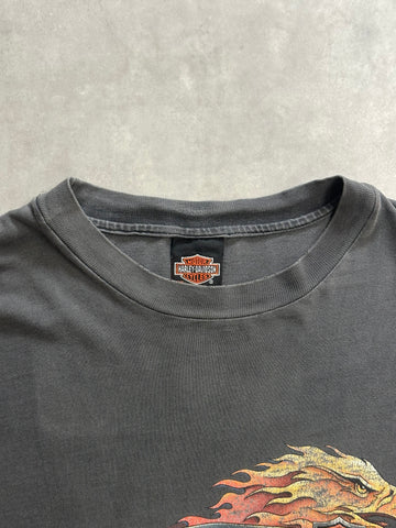 90's HARLEY-DAVIDSON「BRUNSWICK」USA製 ハーレーダビッドソンTシャツ