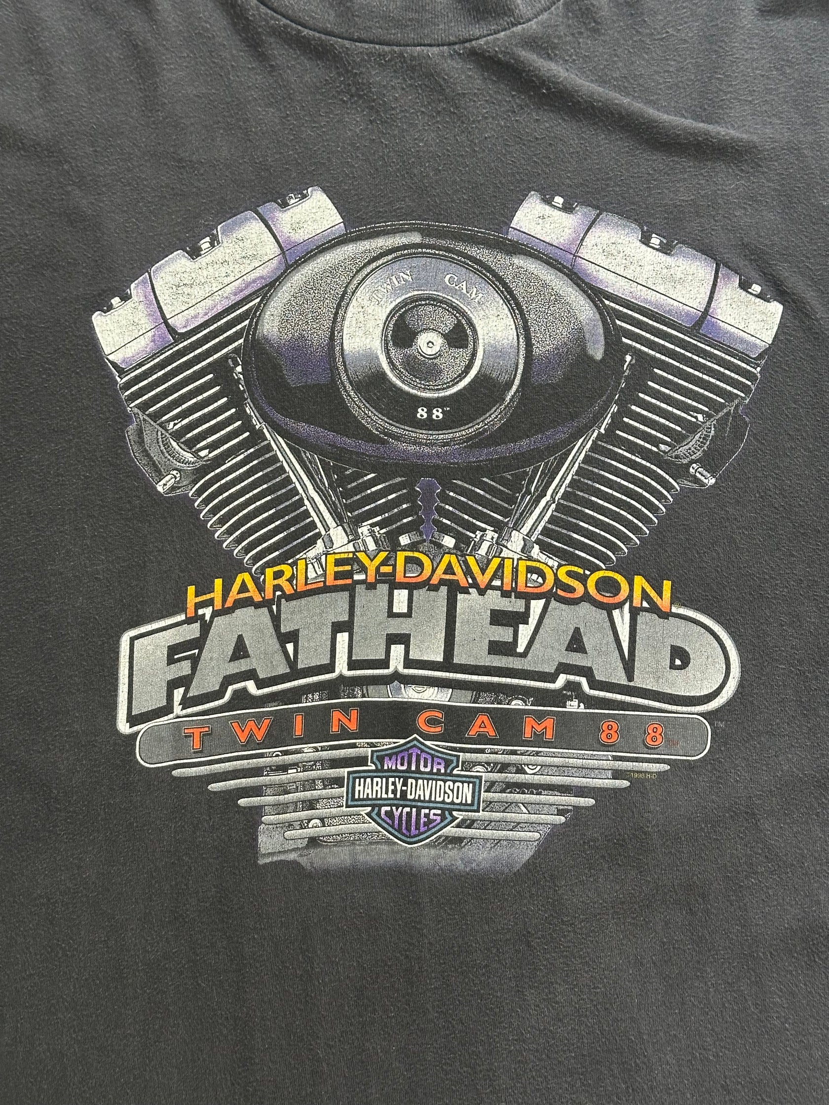 90's HARLEY-DAVIDSON「FATHEAD」ハーレーダビッドソンTシャツ