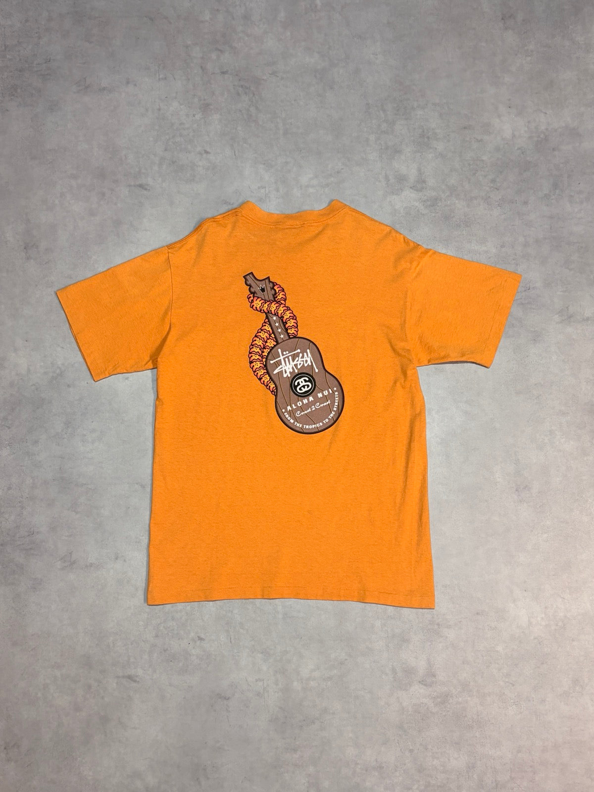 90's STUSSY「Aloha Nui」USA製 スケートTシャツ