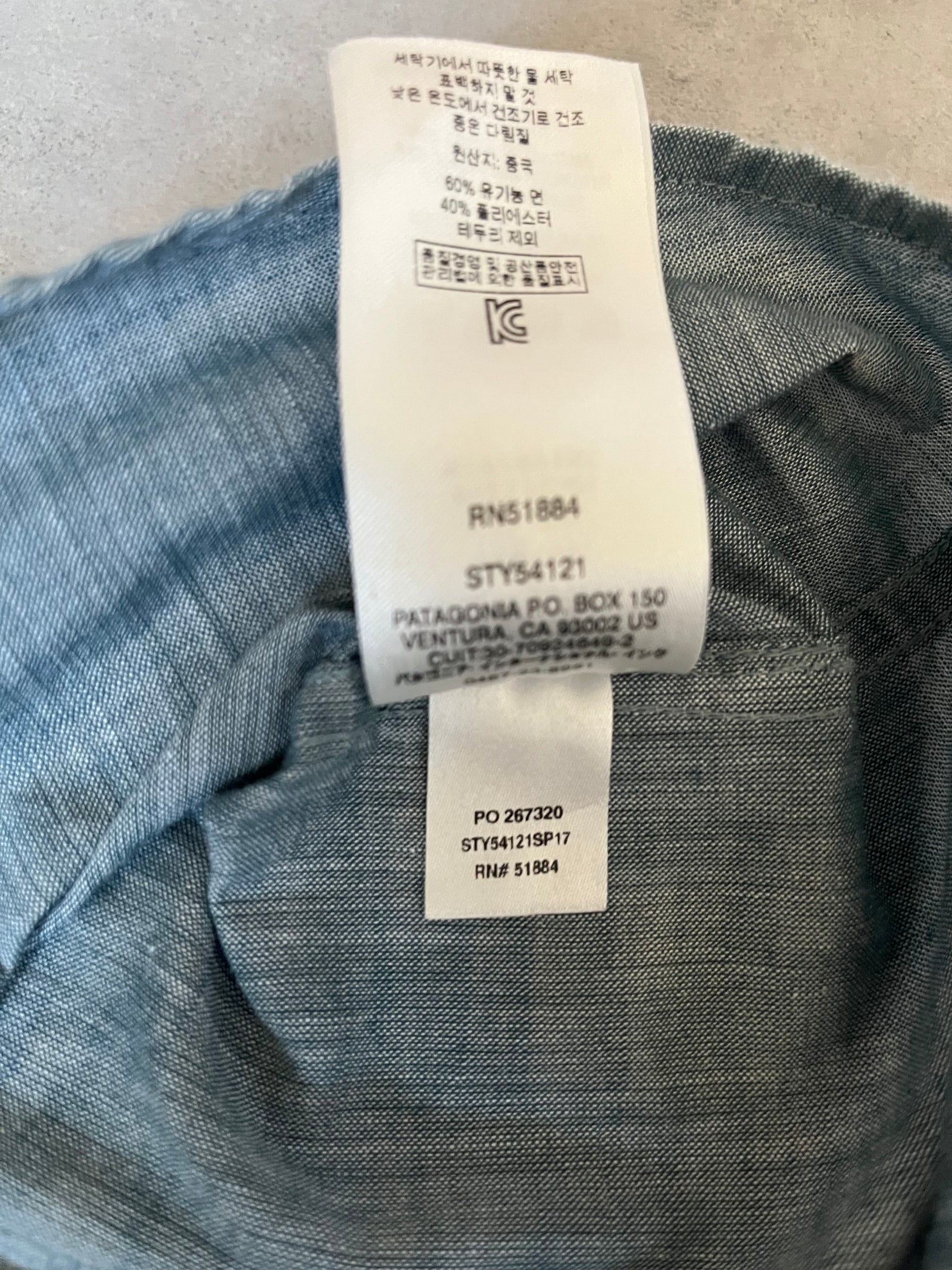 10's PATAGONIA　「Lightweight Bluffside Shirt」ボタンダウンシャツ