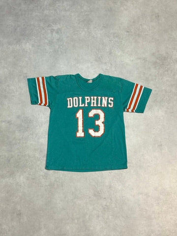 80's NLF「DOLPHINS 13」USA製 フットボールシャツ
