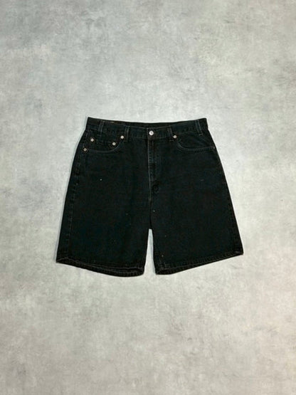 90's LEVI'S「550 RELAXED FIT」USA製 ブラックデニムショーツ