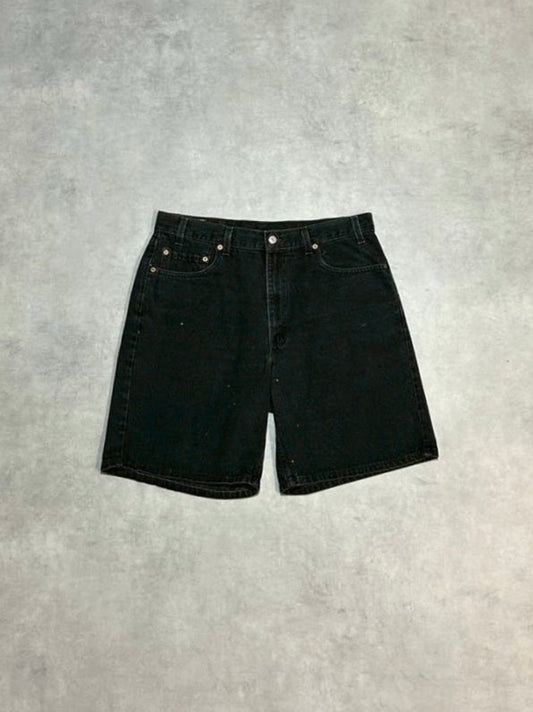 90's LEVI'S「550 RELAXED FIT」USA製 ブラックデニムショーツ