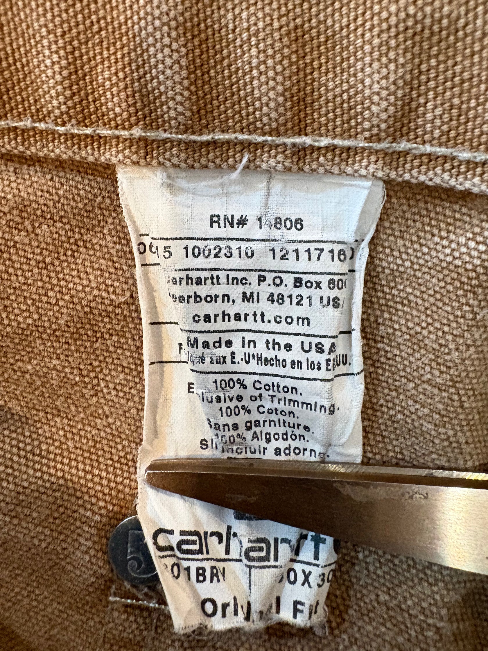 10's CARHARTT「DOUBLE KNEE」USA製 ダックパンツ