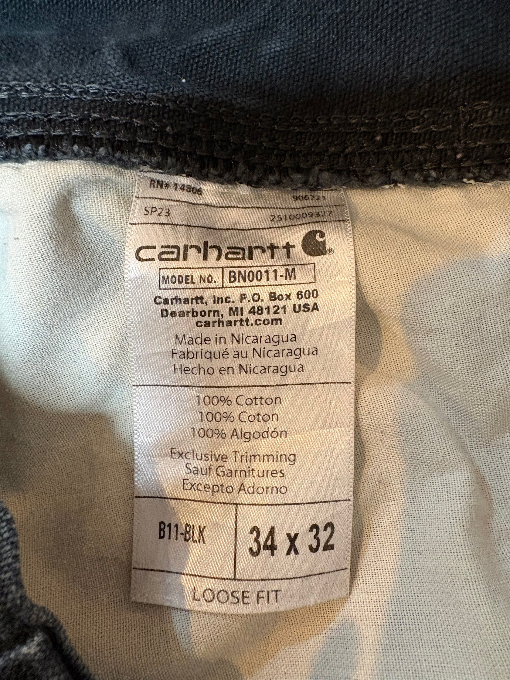 CARHARTT「SINGLE KNEE」ダックパンツ