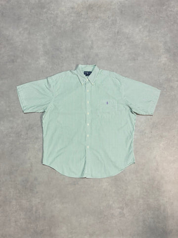 90's RALPH LAUREN「BIG SHIRT」ストライプシャツ